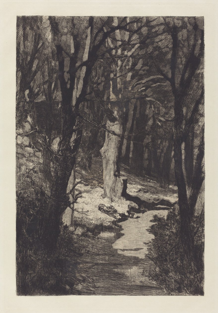 Dans la forêt - Max Klinger
