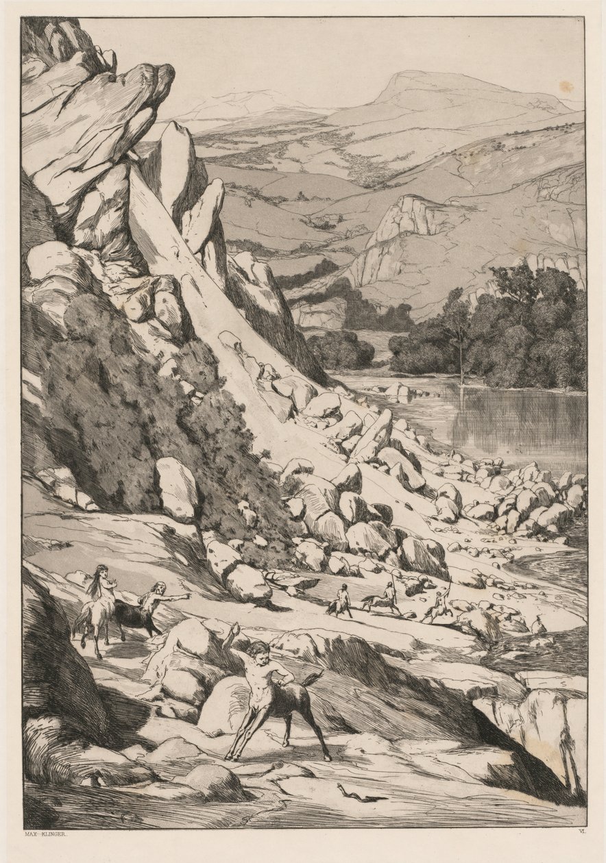 Glissement de terrain (Opus IV, 6) - Max Klinger