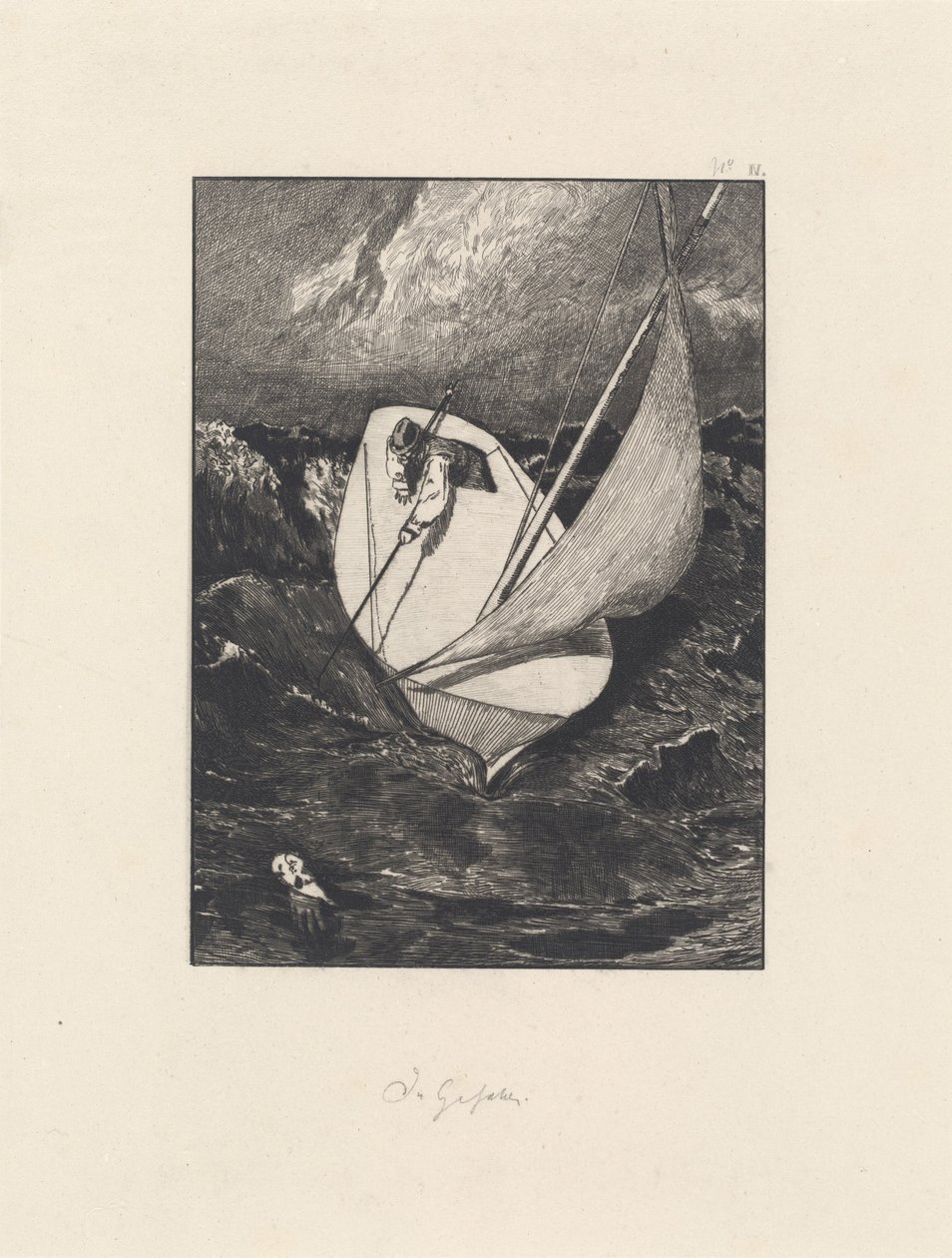 Secours Rettung, 1878-1880 - Max Klinger