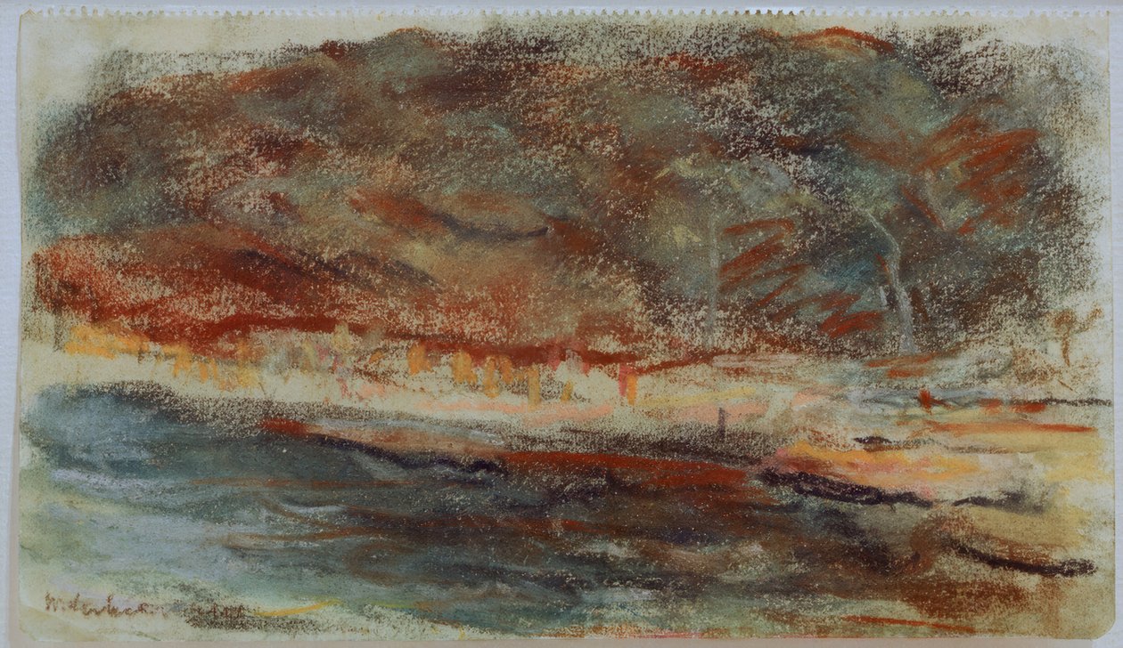 Paysage du soir à Hambourg - Max Liebermann
