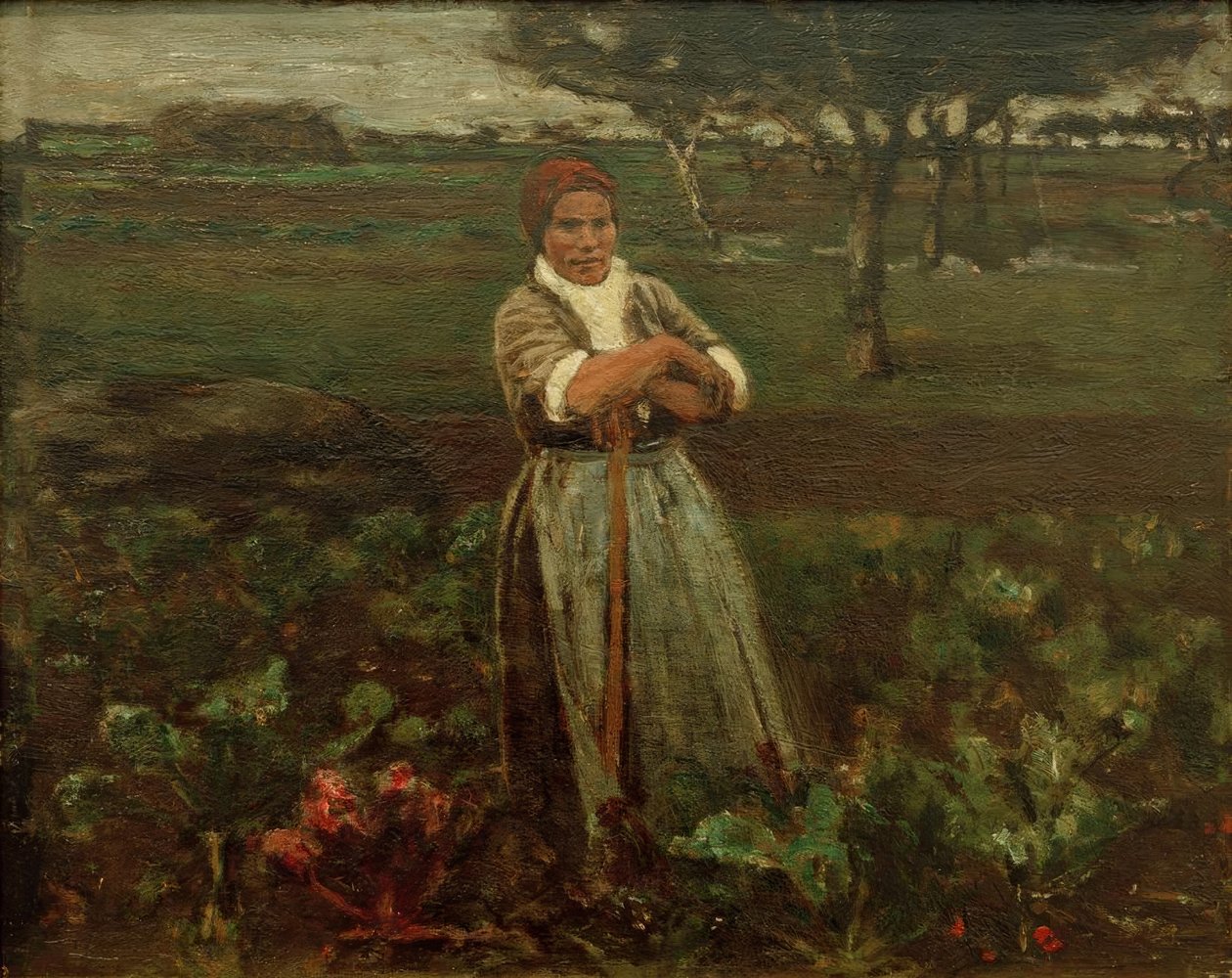 Travailleuse dans un champ de betteraves - Max Liebermann