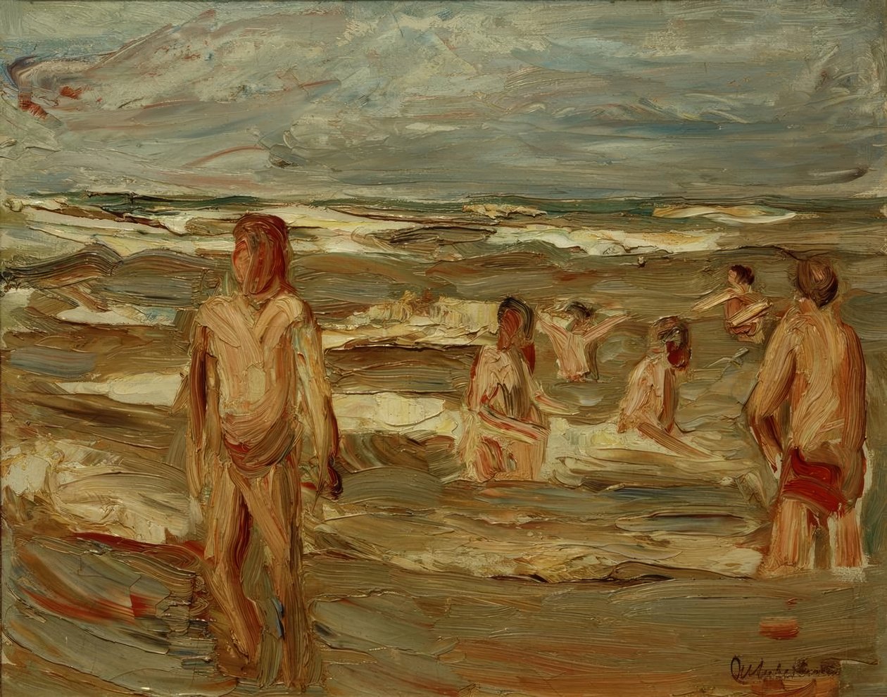 Garçons se baignant - Max Liebermann