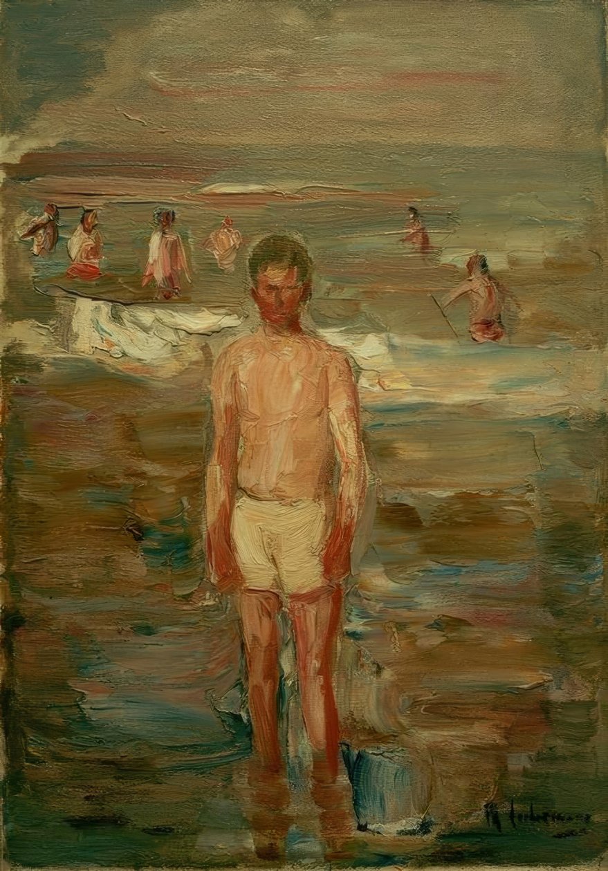 Garçon se baignant - Max Liebermann