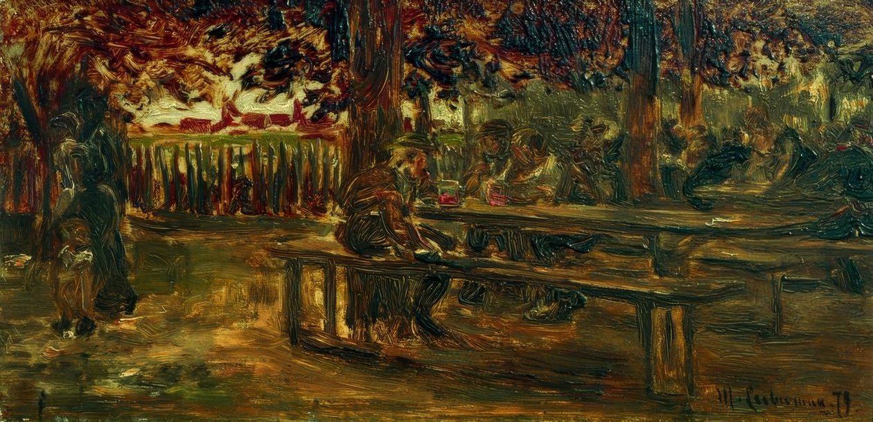 Jardin à bière à Etzenhausen - Max Liebermann