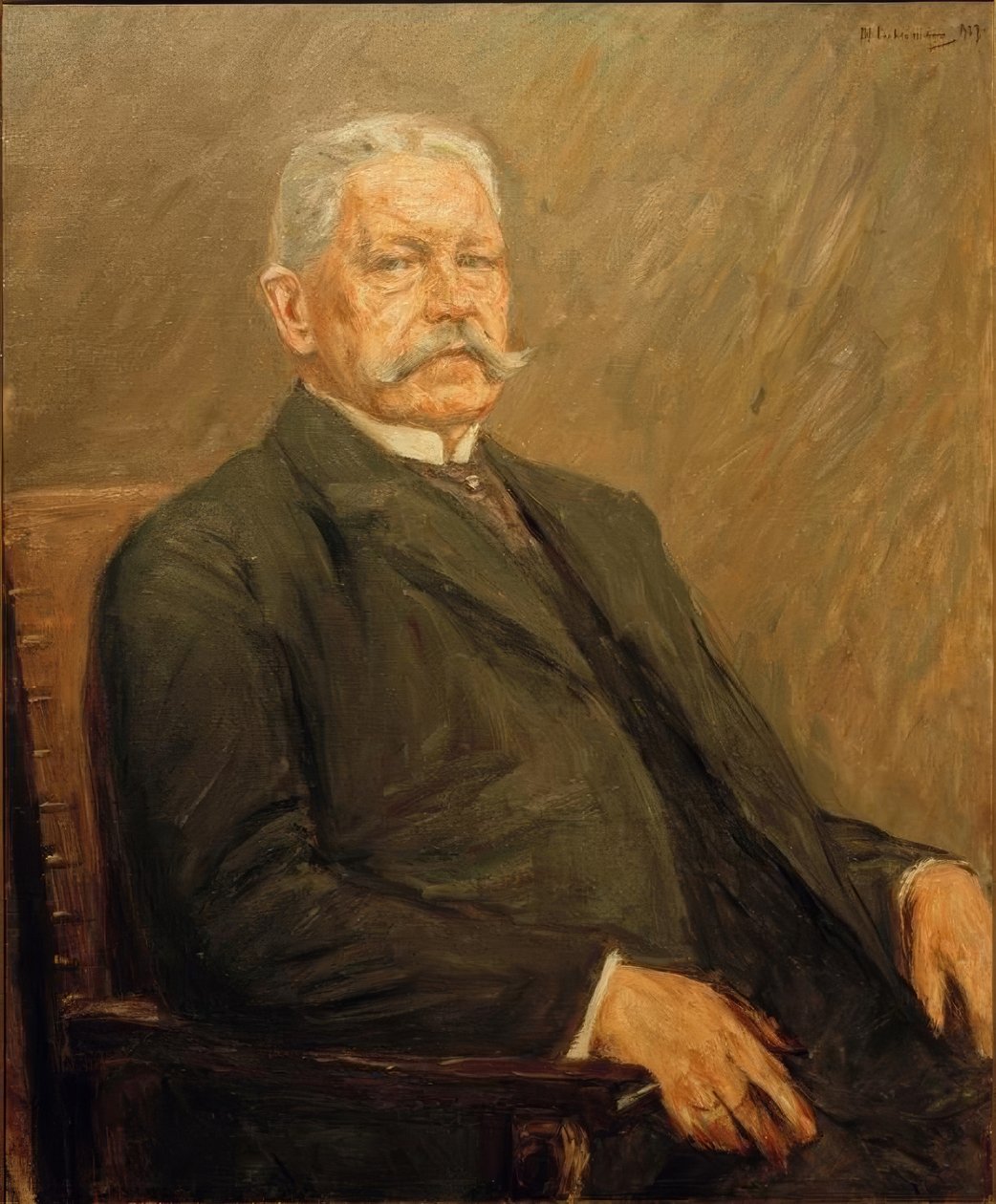 Portrait du président du Reich Paul von Hindenburg - Max Liebermann