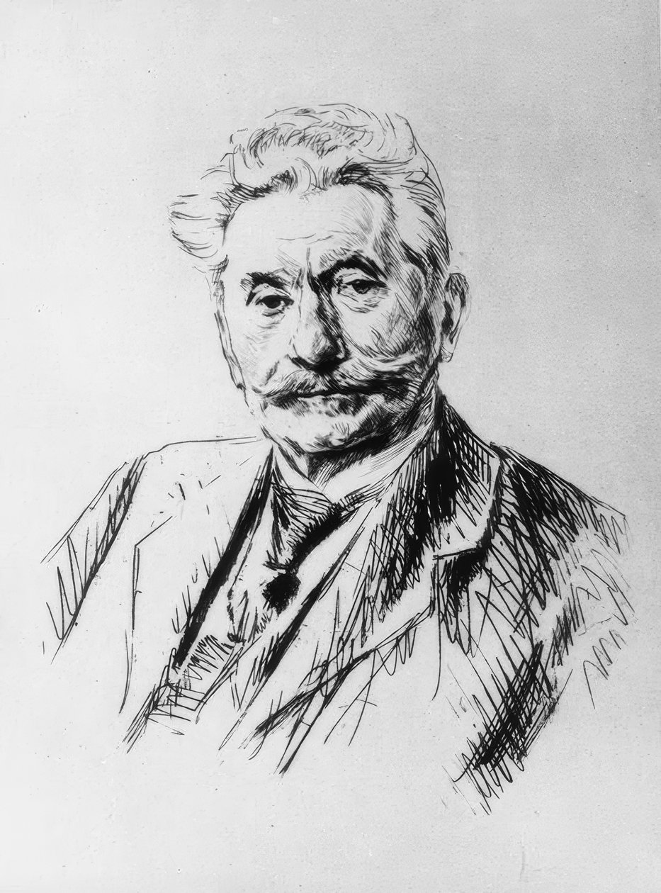 Carl Legien, gravure de Liebermann - Max Liebermann