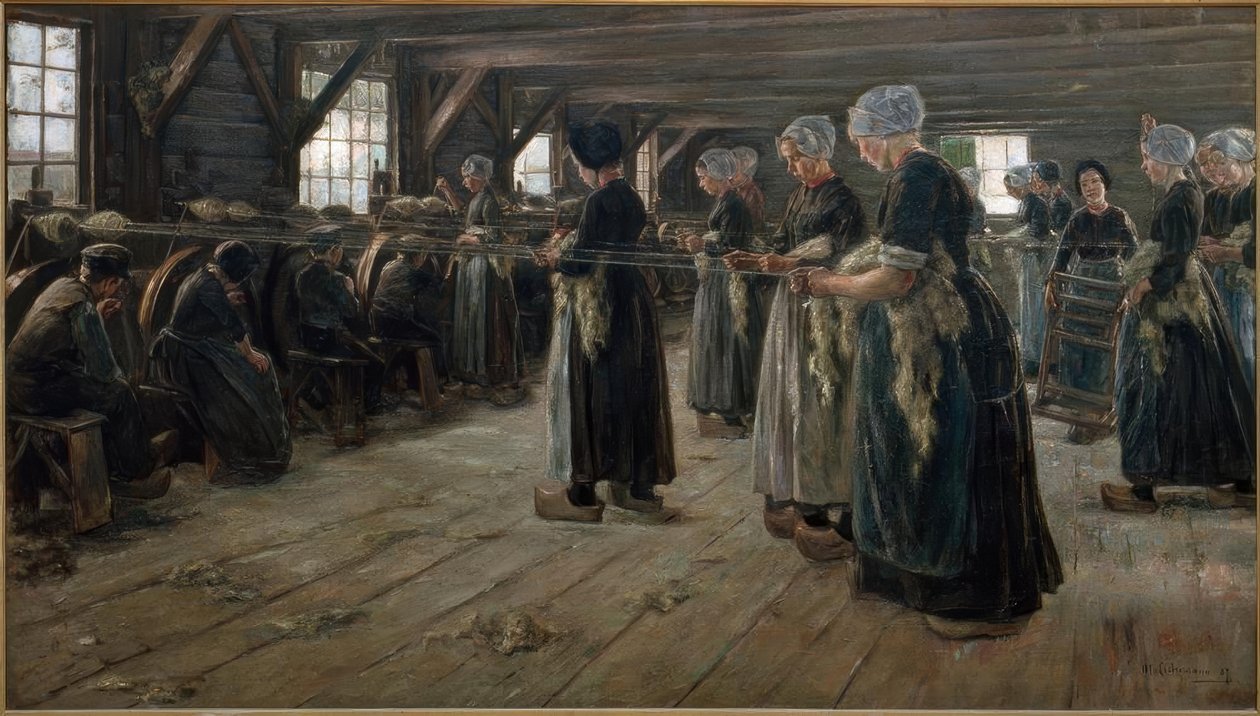 Grange à lin à Laren - Max Liebermann