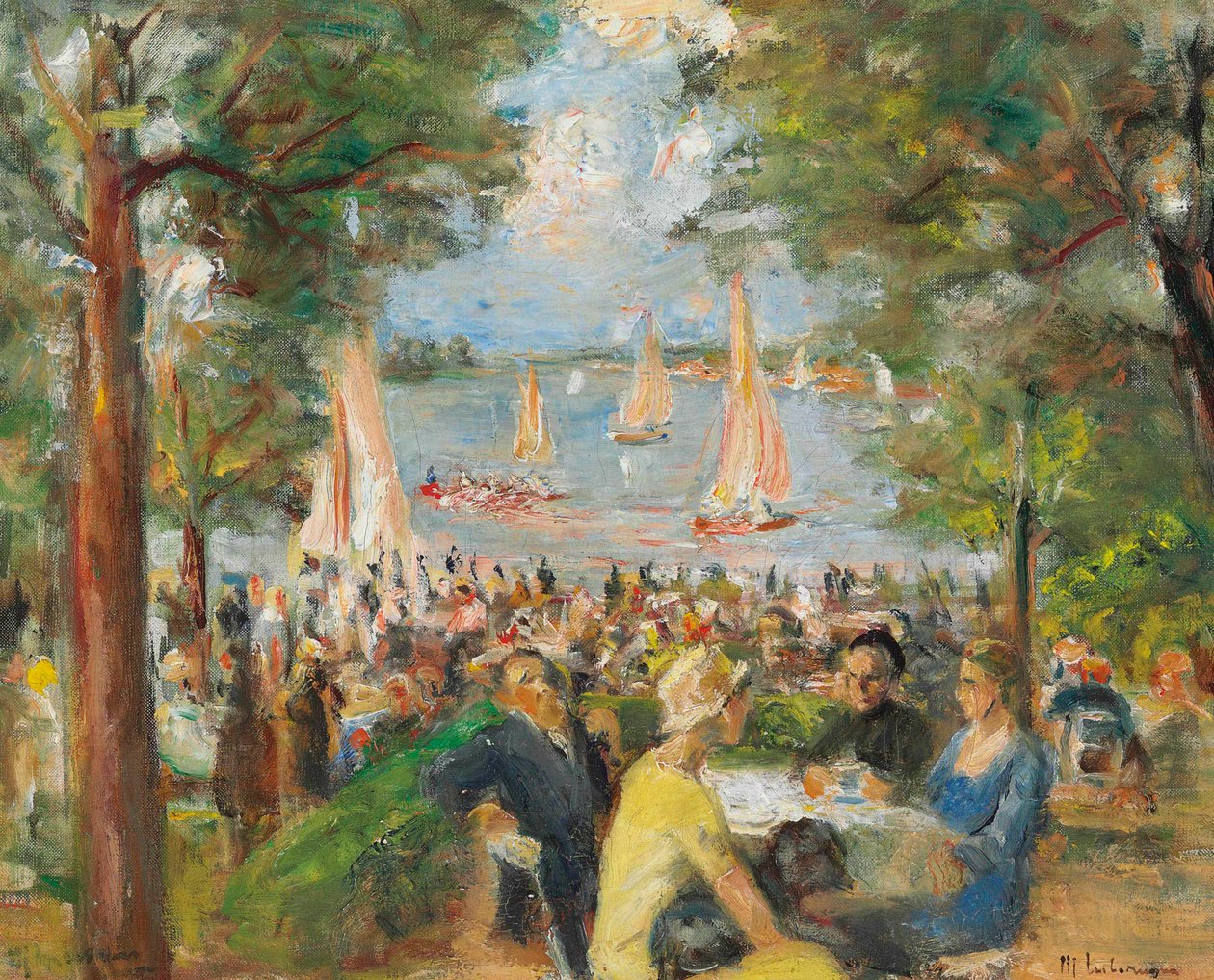 Restaurant de jardin à la Havel, 1934 - Max Liebermann