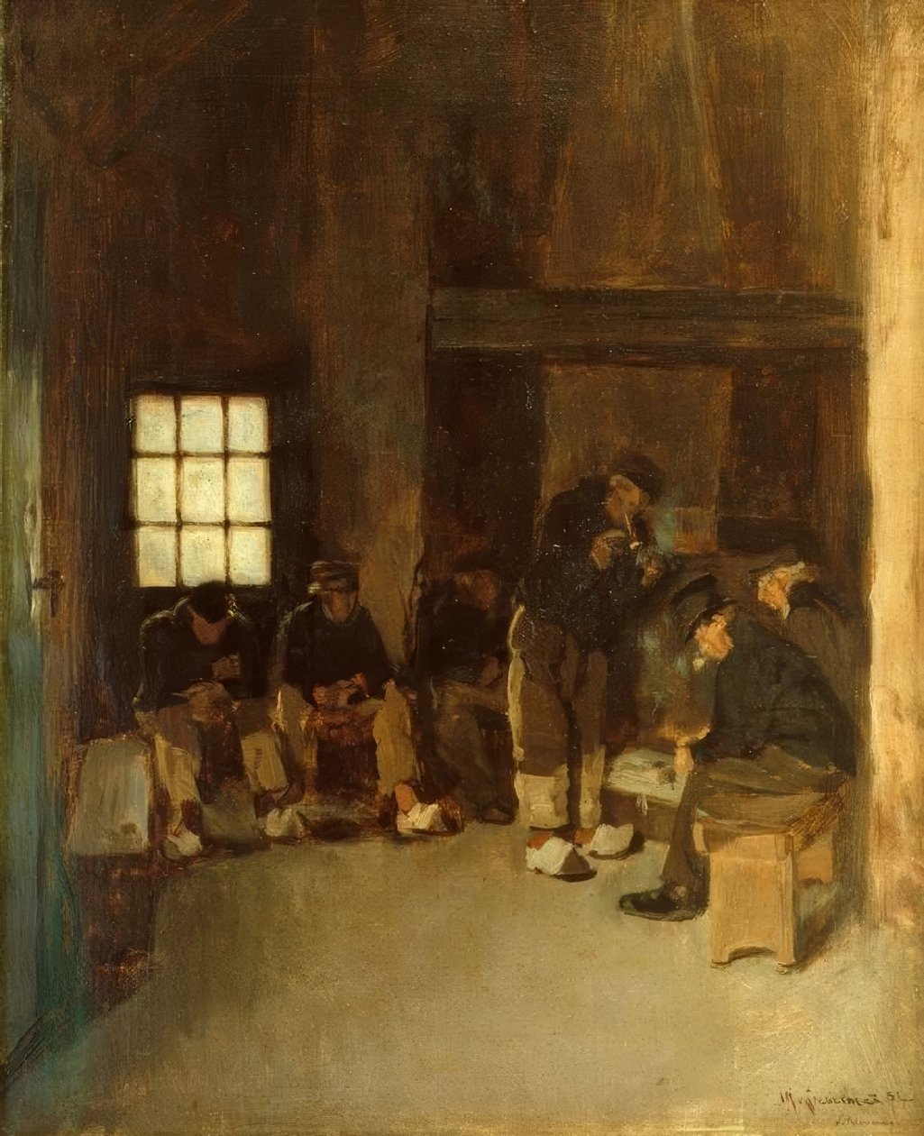 Dans la salle des pilotes - Max Liebermann