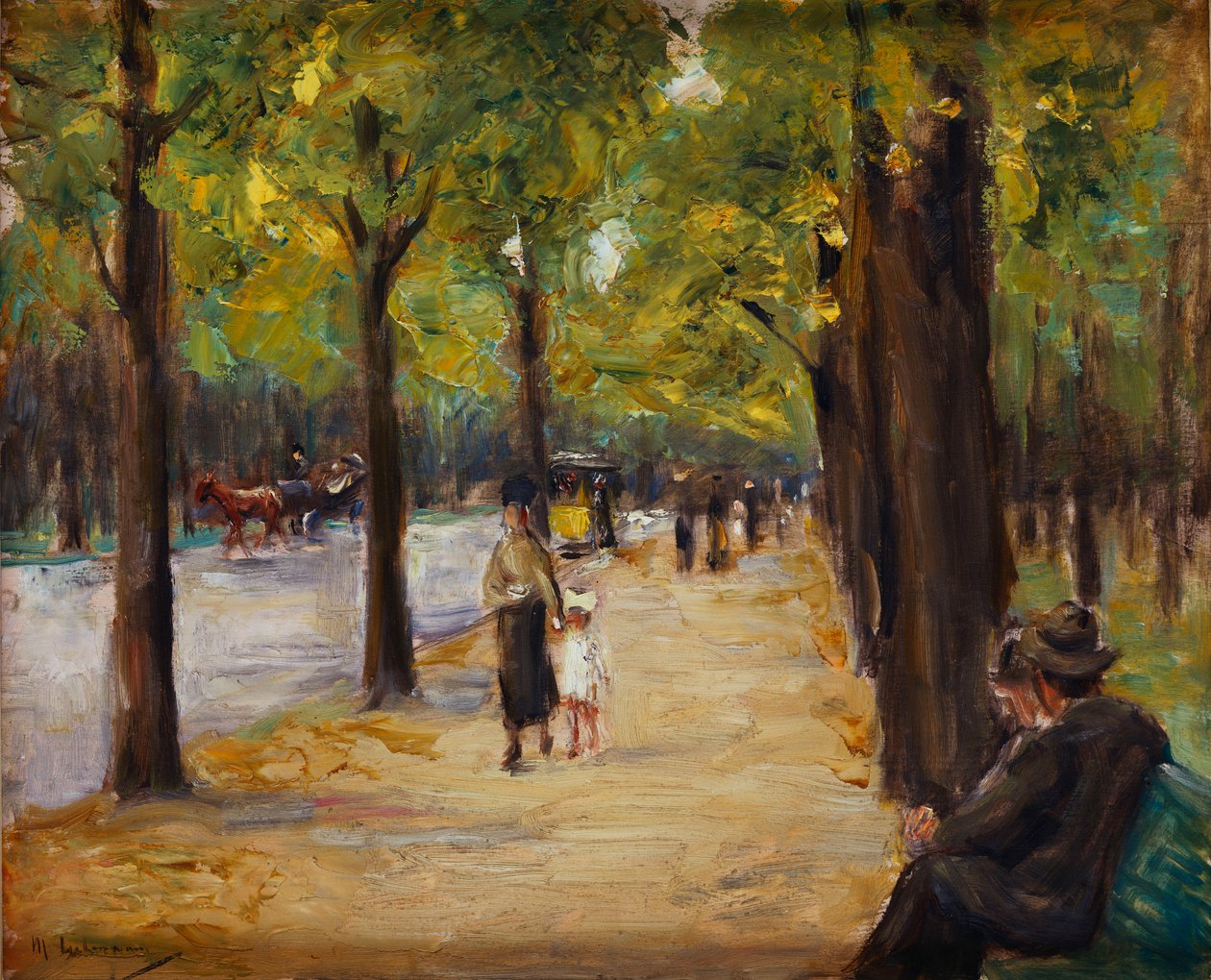 Dans le Tiergarten, Berlin, vers 1920 - Max Liebermann