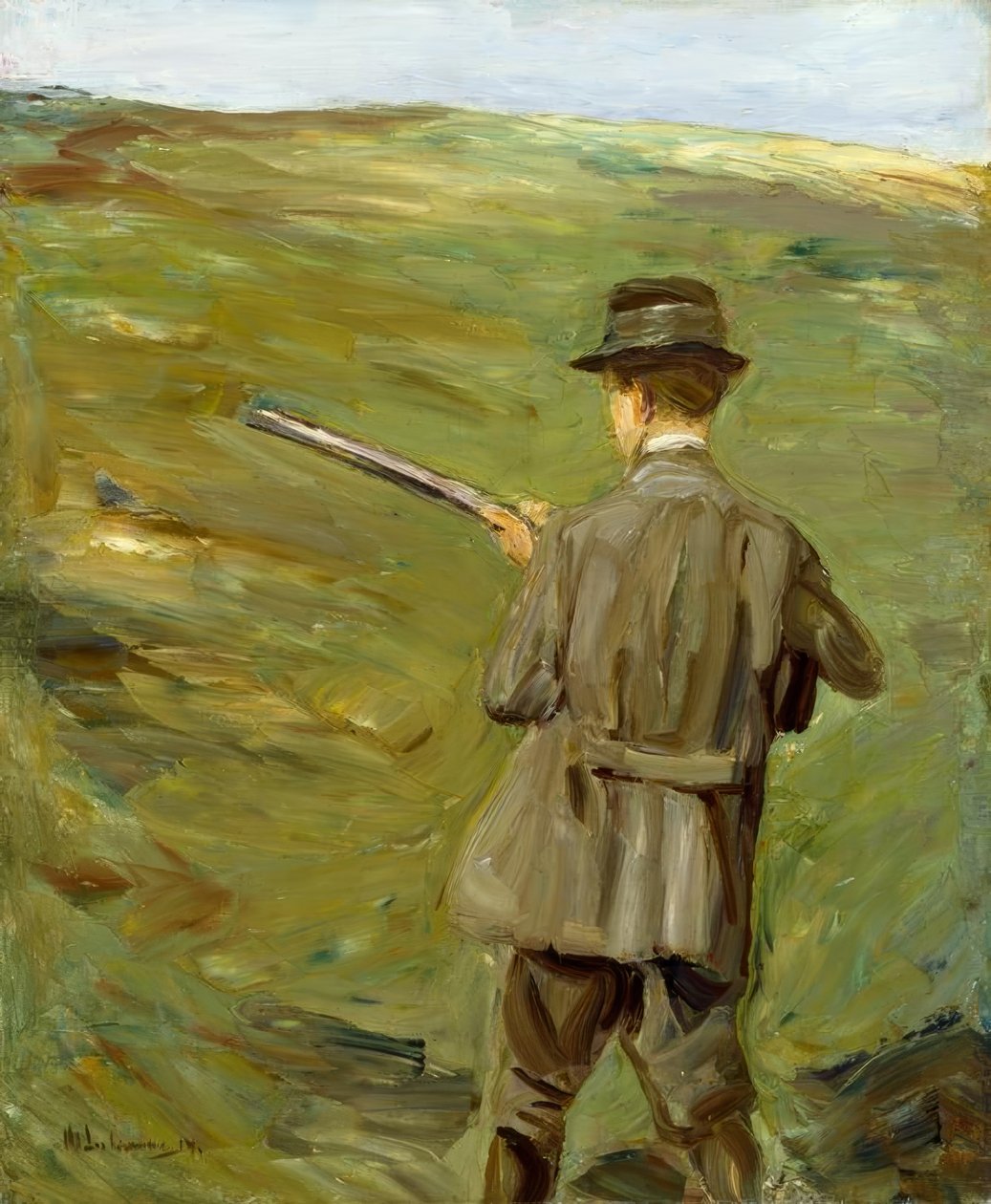 Chasseur dans les dunes - Max Liebermann