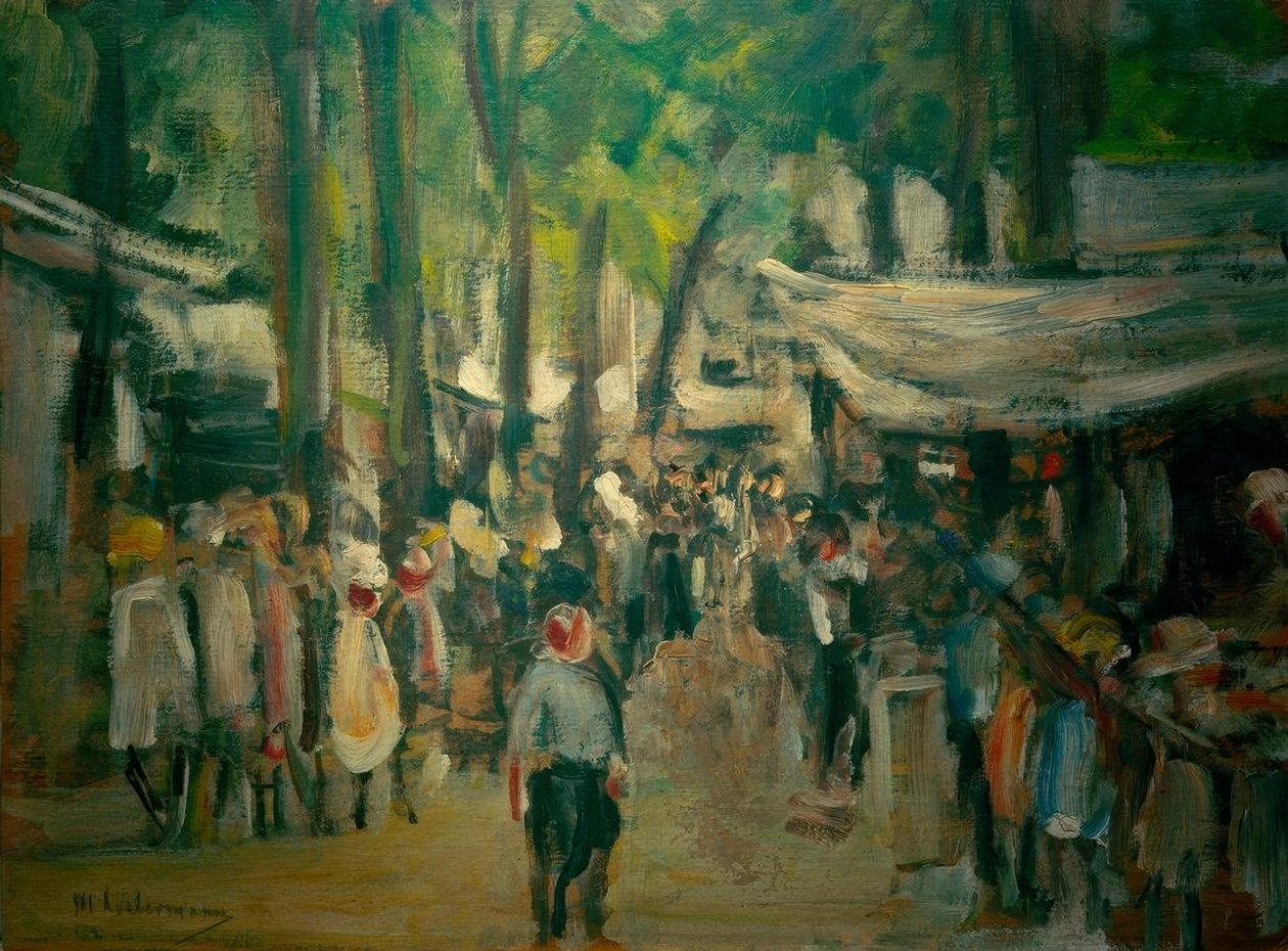 Fête foraine à Noordwijk – Étude - Max Liebermann