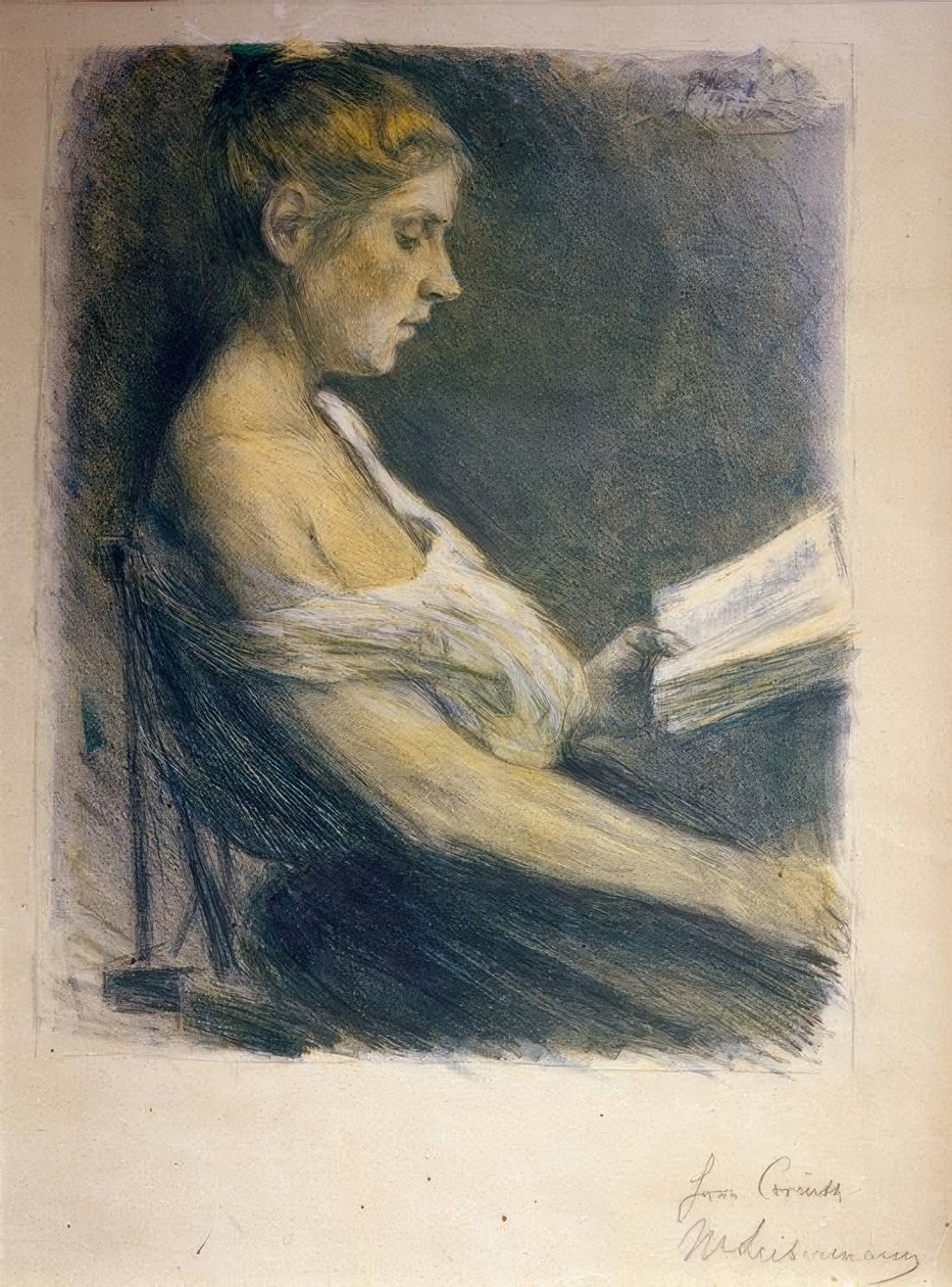 Fille lisant - Max Liebermann
