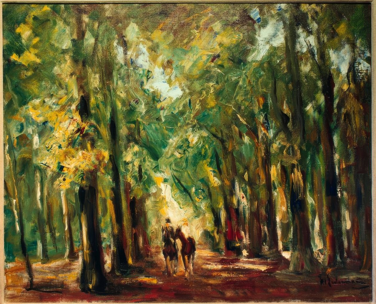 Cavalier dans le Tiergarten - Max Liebermann