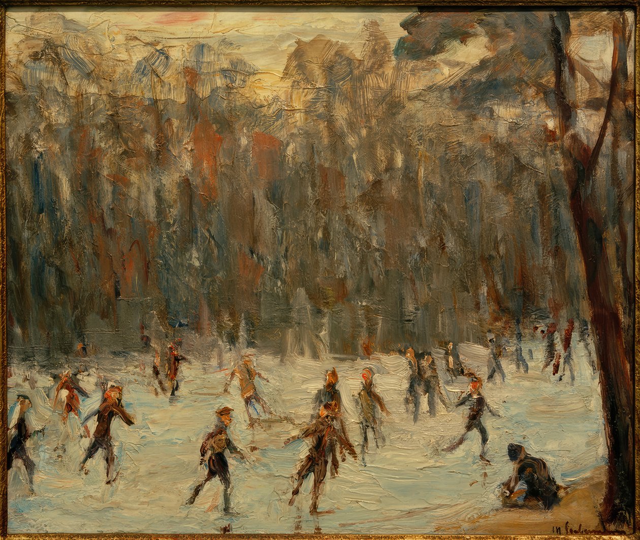 Patineurs au Tiergarten - Max Liebermann