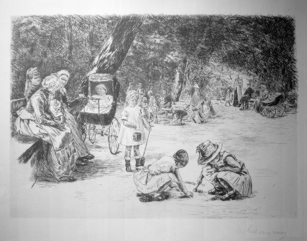 Enfants jouant - Max Liebermann