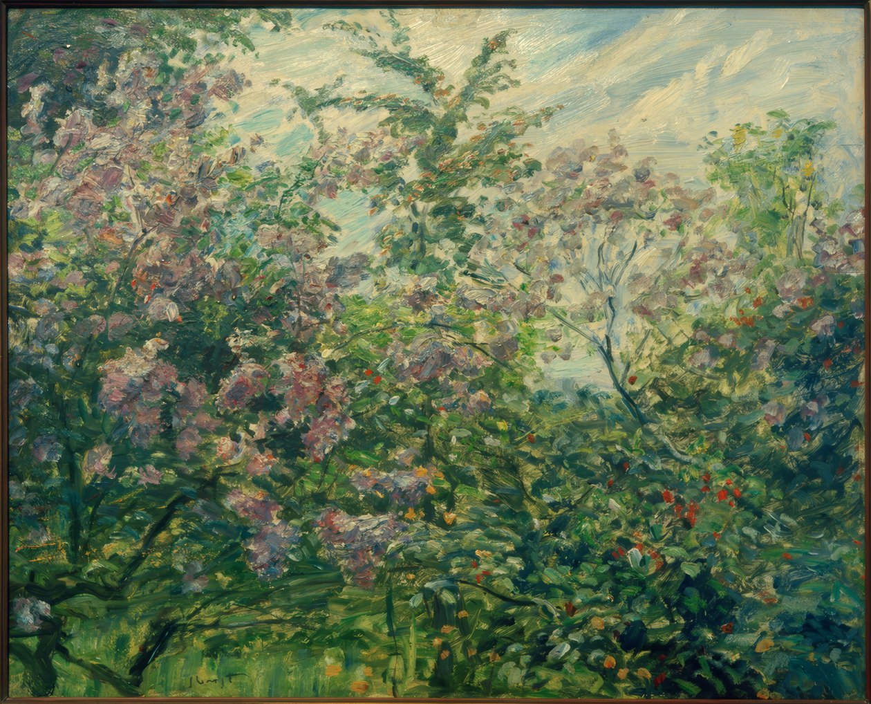 Lilas en fleurs - Max Slevogt