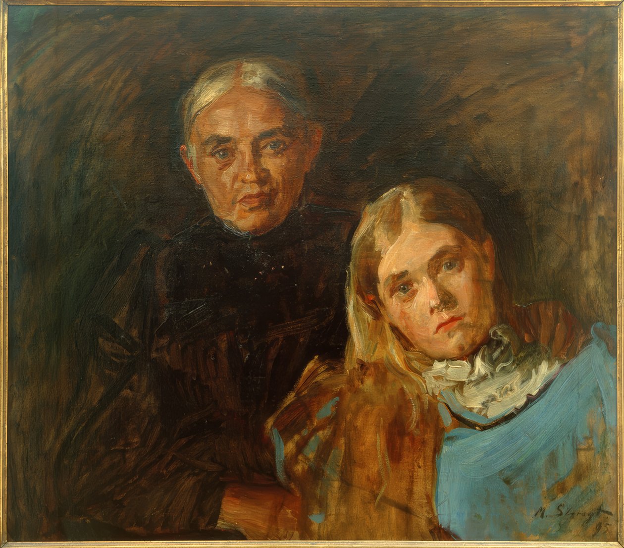 Madame Voll avec sa fille - Max Slevogt