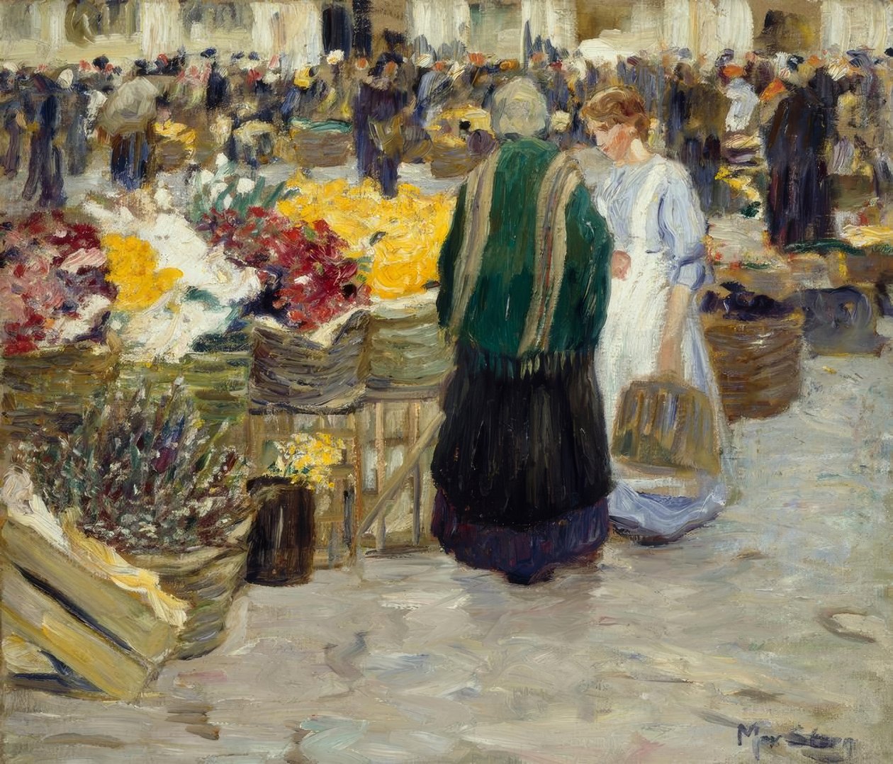 Marché aux fleurs à l