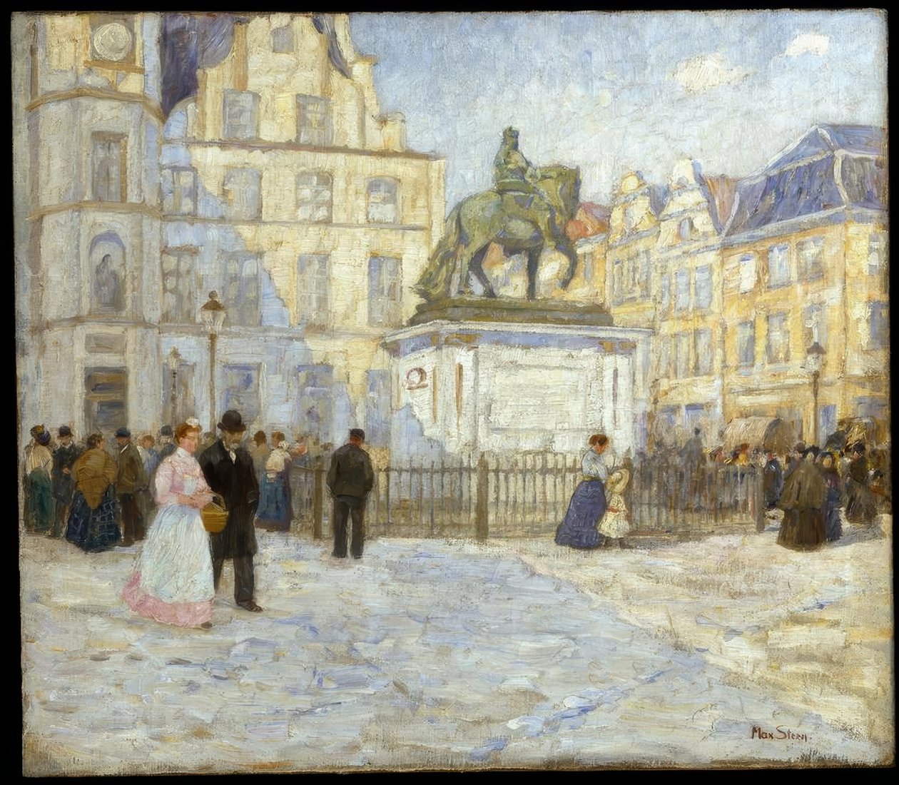 Place du marché et Jan Wellem - Max Stern