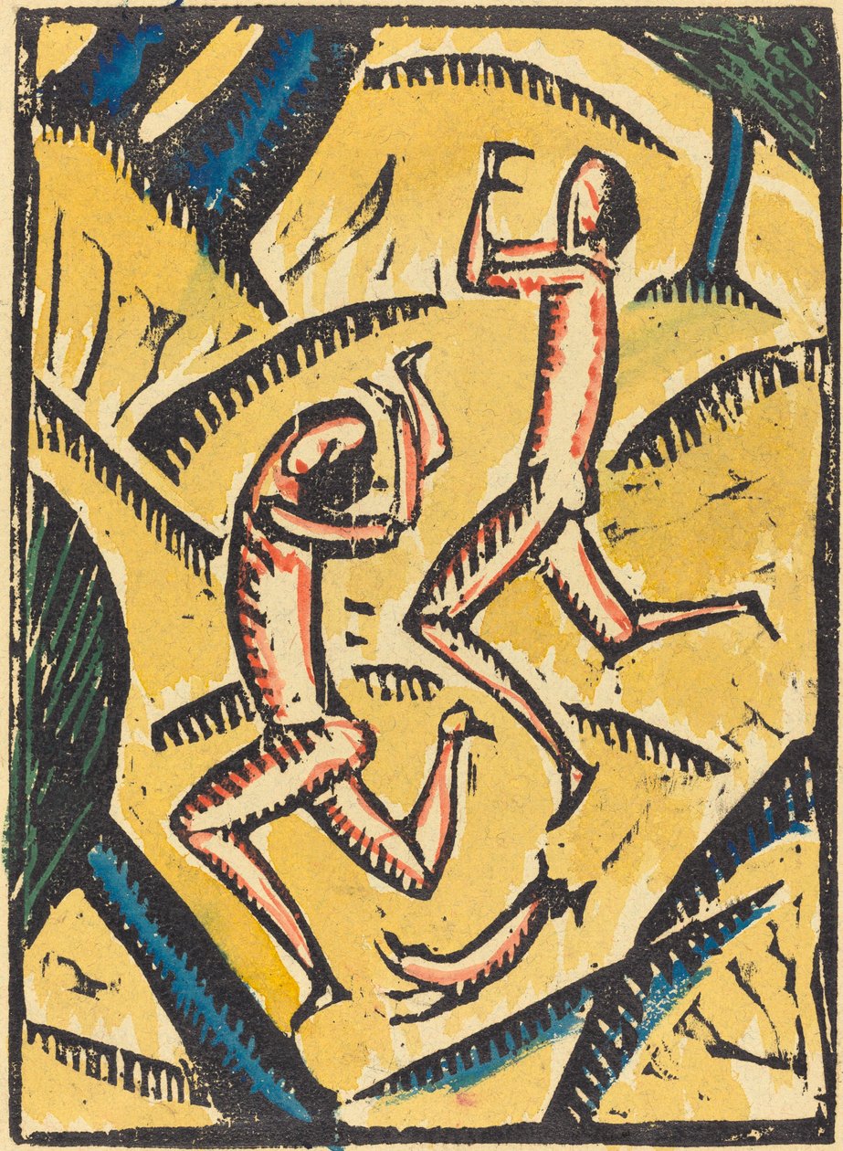 Deux danseuses nues dans un paysage - Max Zachmann