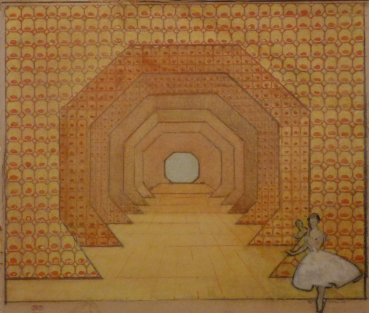 Esquisse de décor pour Les Abeilles - Maxime Pierre Jules Dethomas