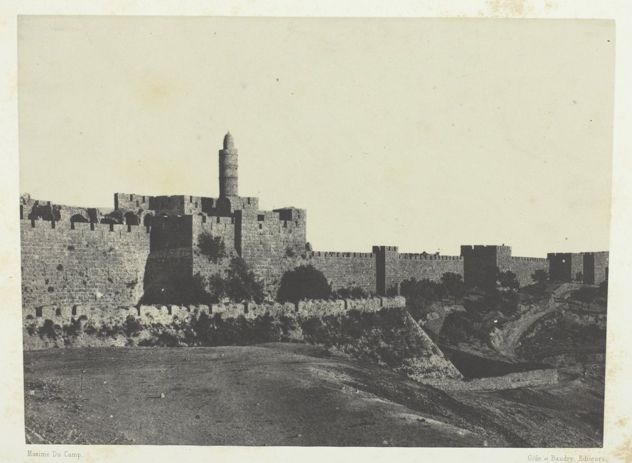 Jérusalem, Partie Occidentale Des Murailles; Palestine - Maxime Du Camp