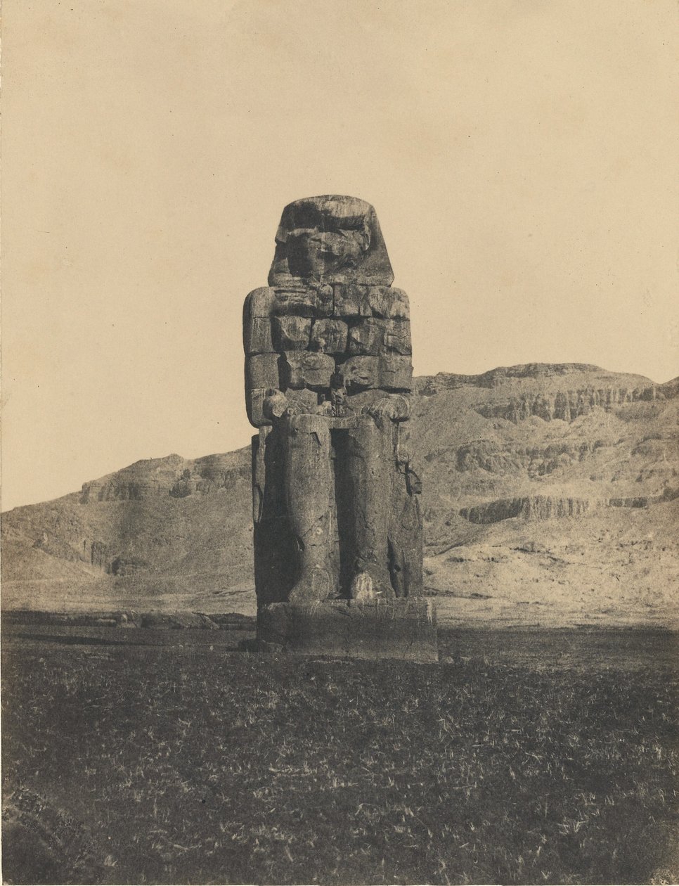 Statue de Memnon, Thèbes - Maxime Du Camp