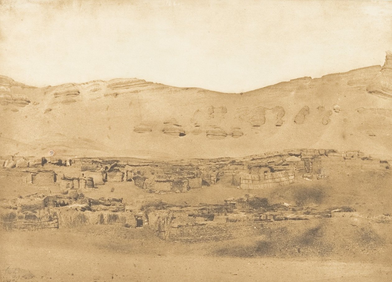 Vue du Village de Garara, 1850 - Maxime Du Camp