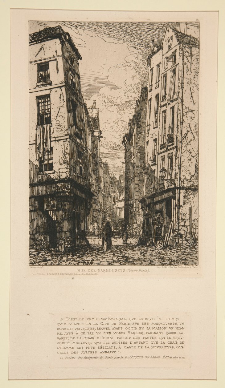 Rue des Marmousets (Vieux Paris) - Maxime Lalanne