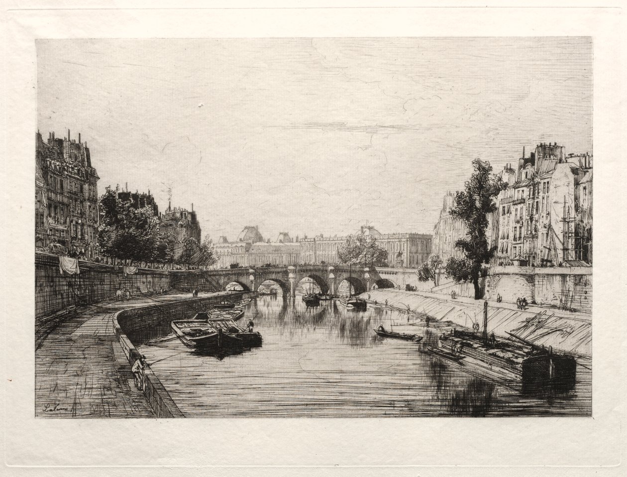 Vue du Pont St. Michel - Maxime Lalanne
