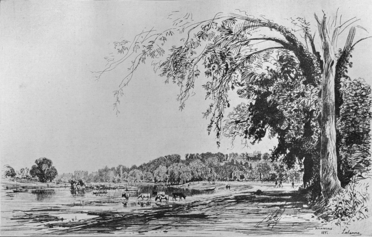 Vue de Richmond depuis la Tamise - Maxime Lalanne