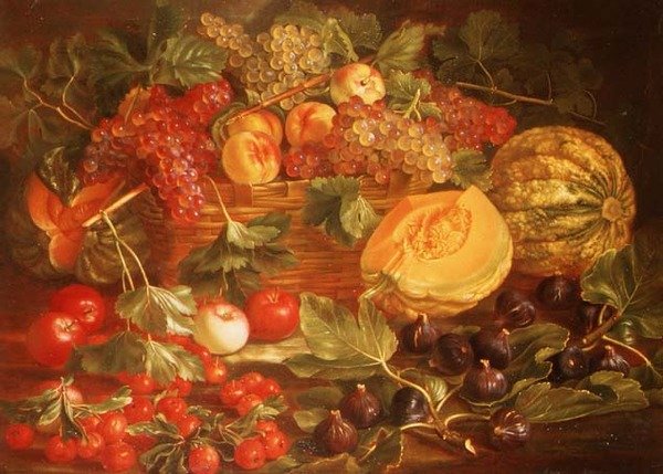 Nature morte avec des fruits - Maximilian Pfeiler or Pfeiller
