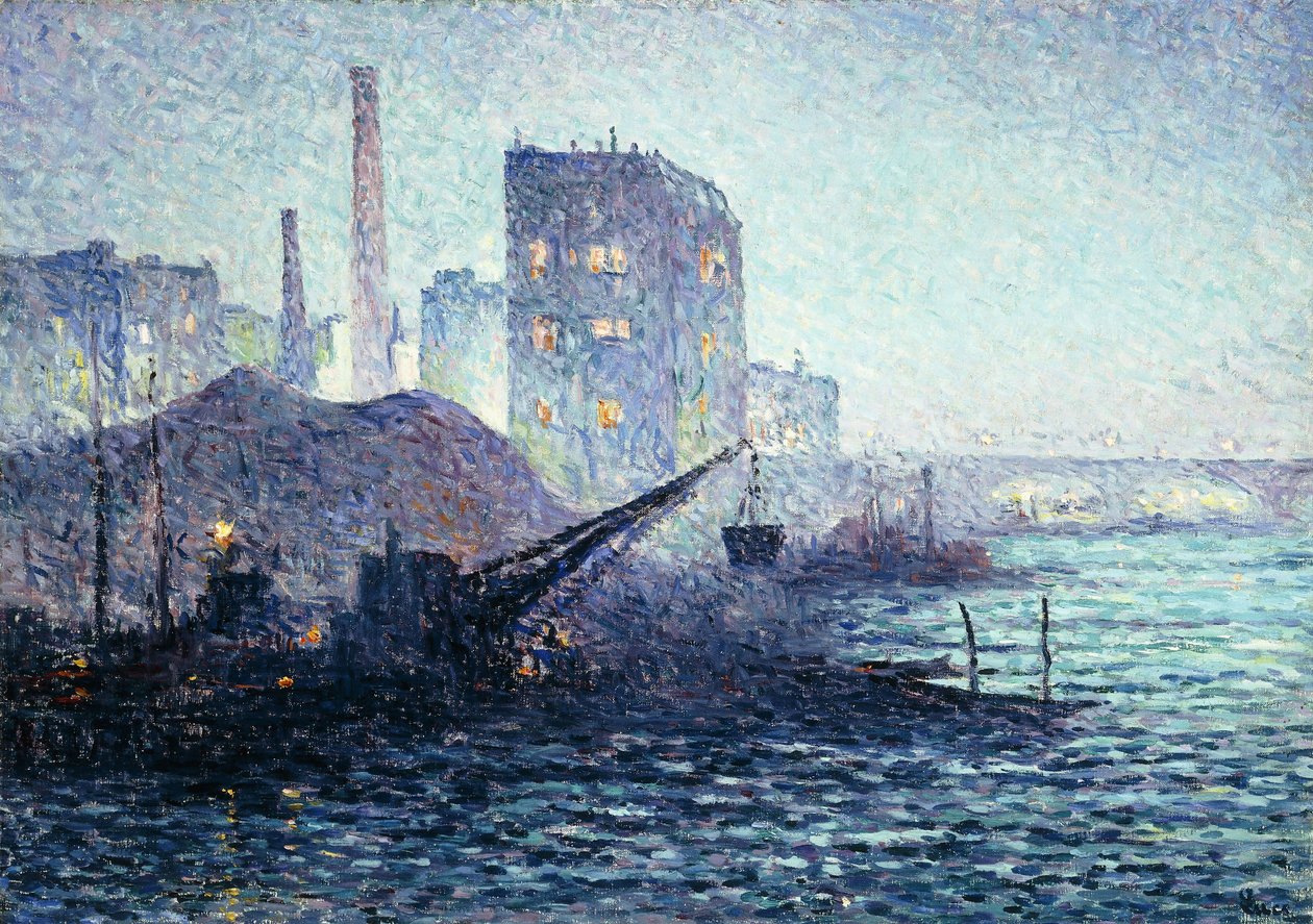 La Tamise à Londres, vers 1893 - Maximilien Luce