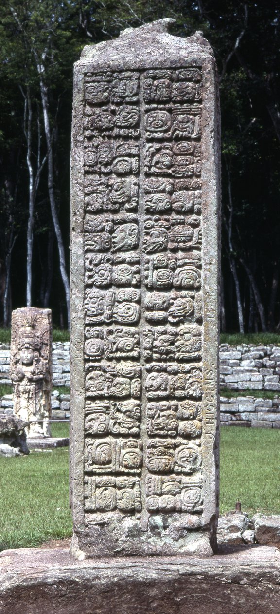 Dos de la stèle A, Copán, Période classique tardive, c.730 apr. J.-C. - Mayan