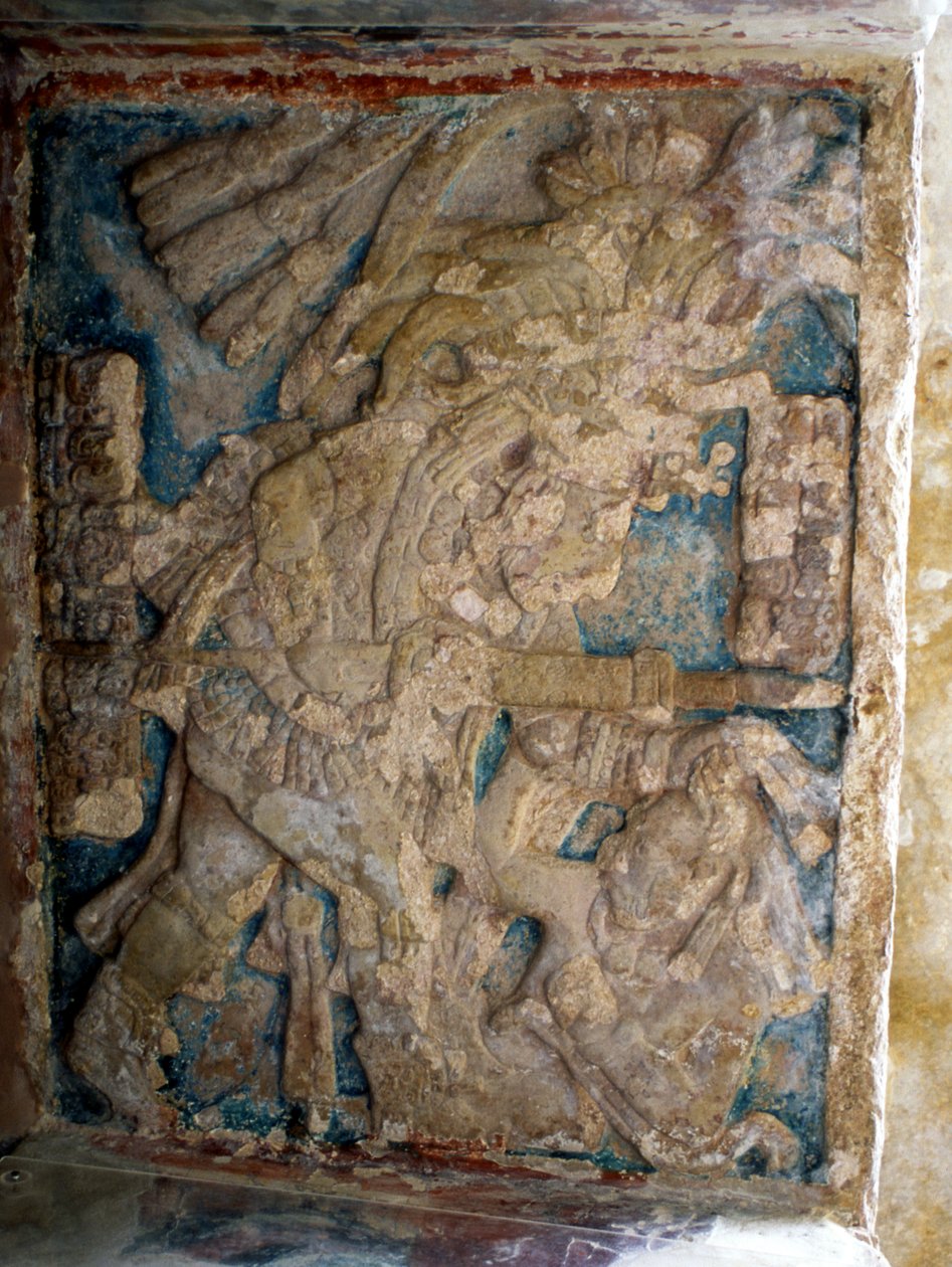 Linteau, période classique tardive (600-900 après J.-C.) - Mayan