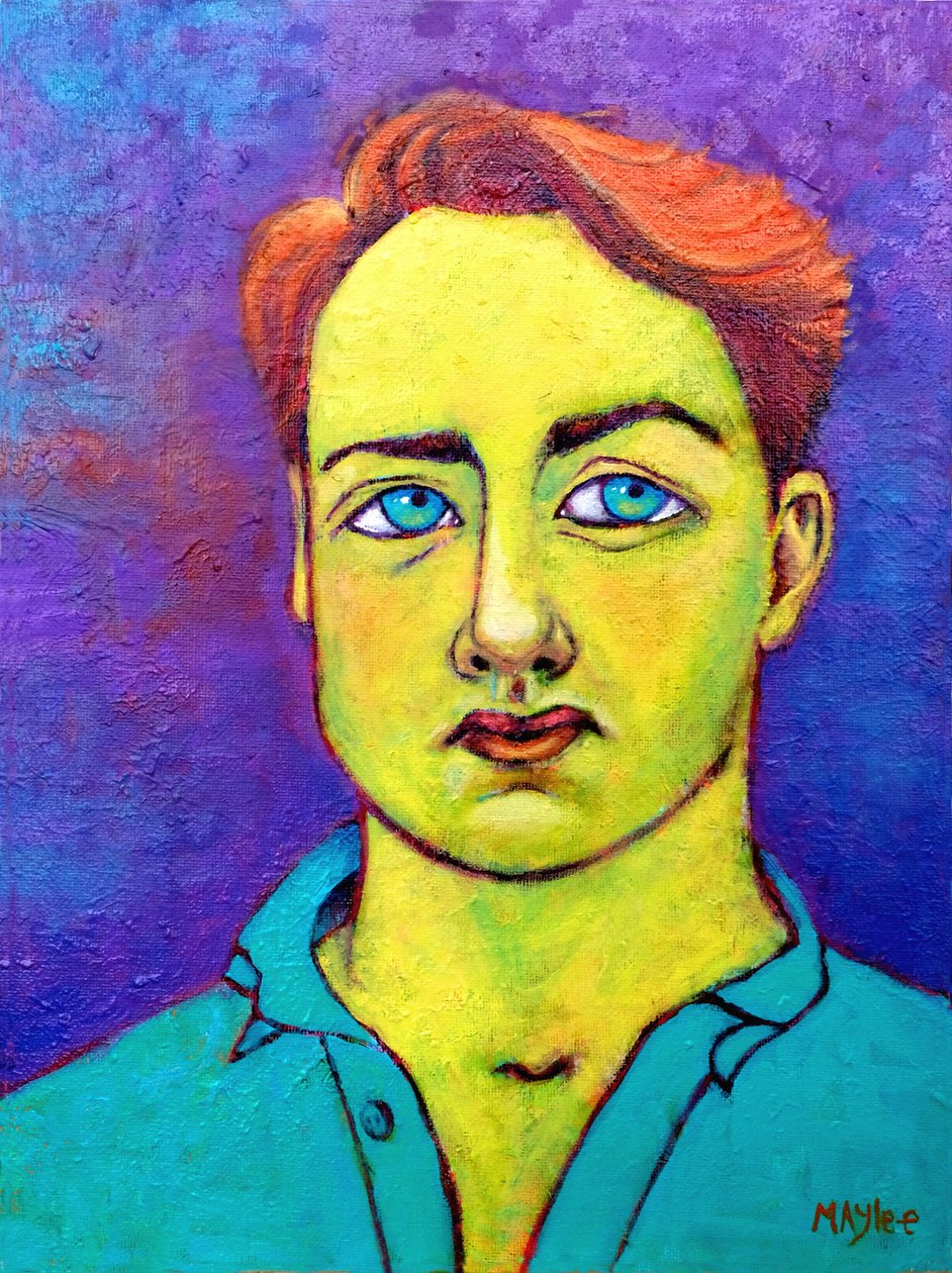 Homme en Phtalo, mars 2021 - Maylee Christie