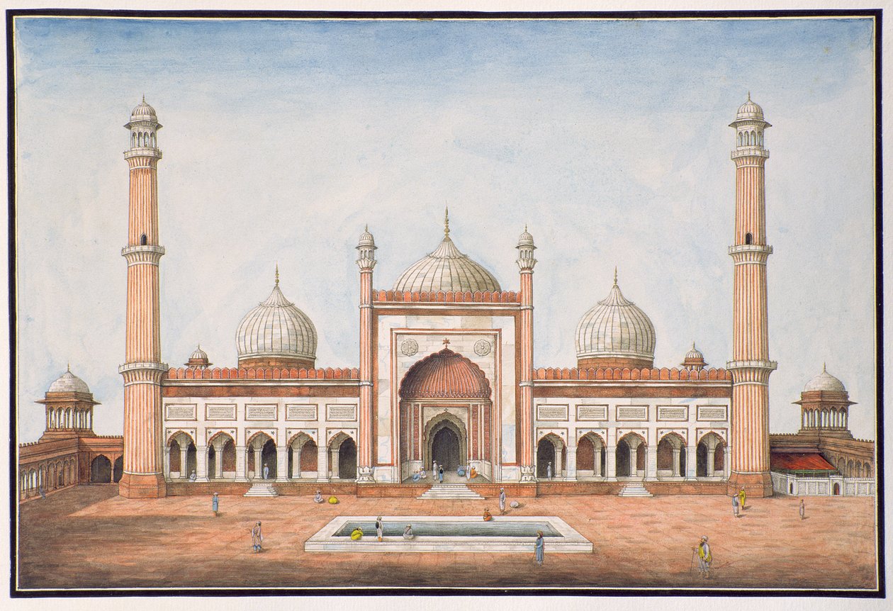 Jummah Musjeed, Delhi, c.1840 - Mazar or Mazhar Ali Khan