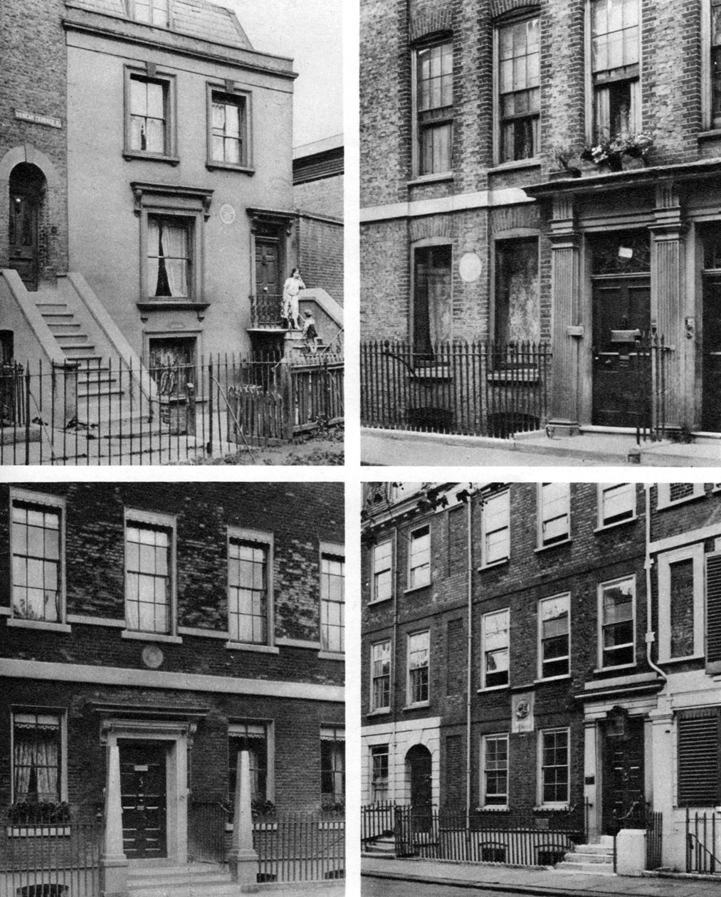 Quatre maisons londoniennes d