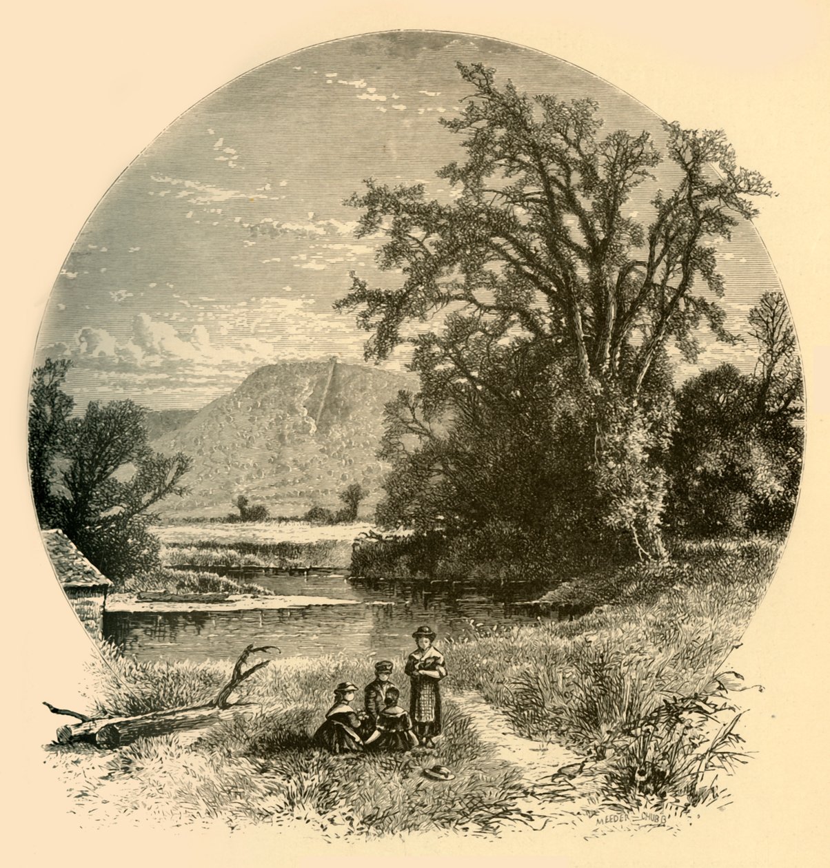 Les prés de Northampton, 1874 - Meeder and Chubb