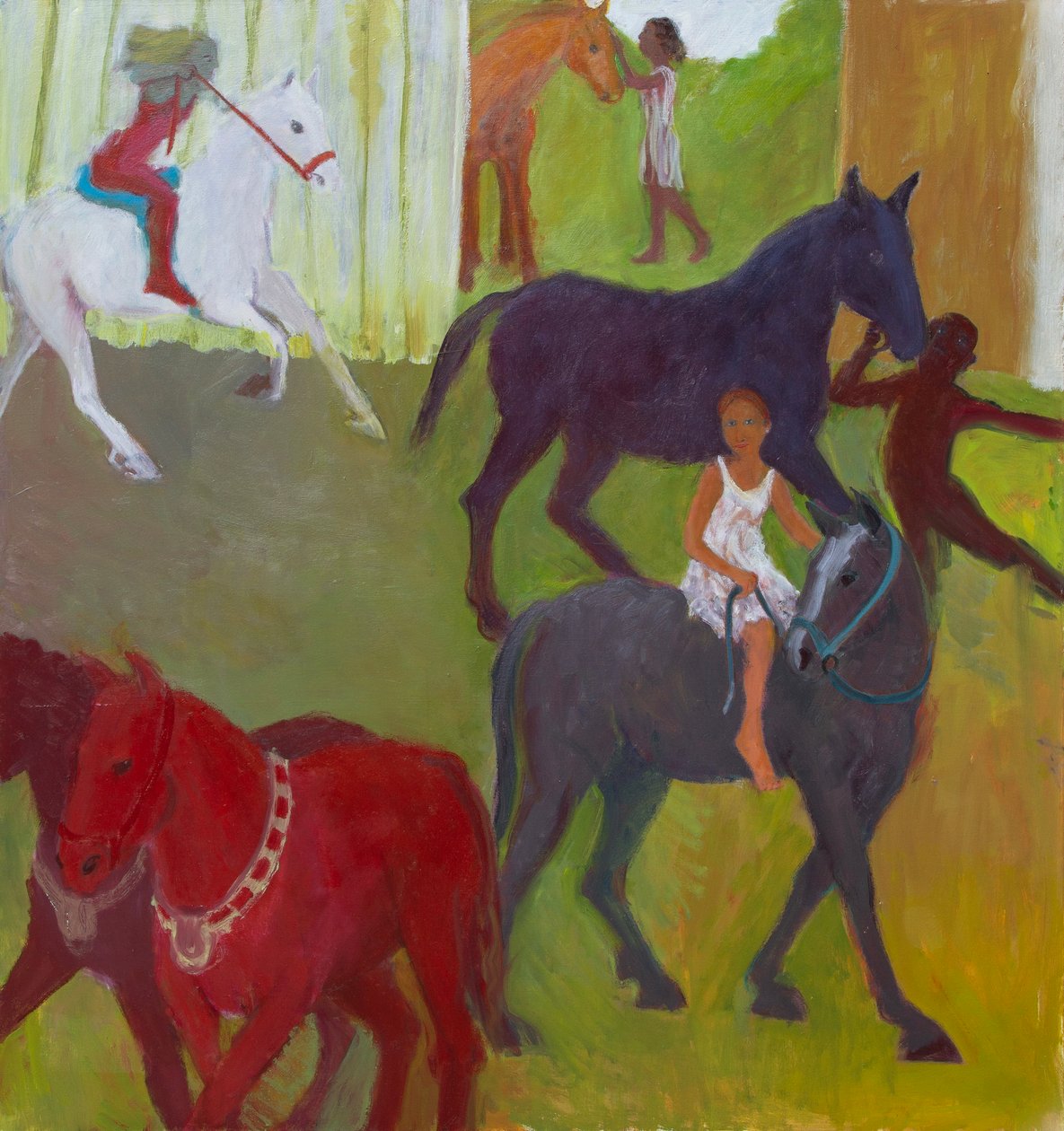 Cavalli, 2023 (huile sur toile) - Megan Williamson