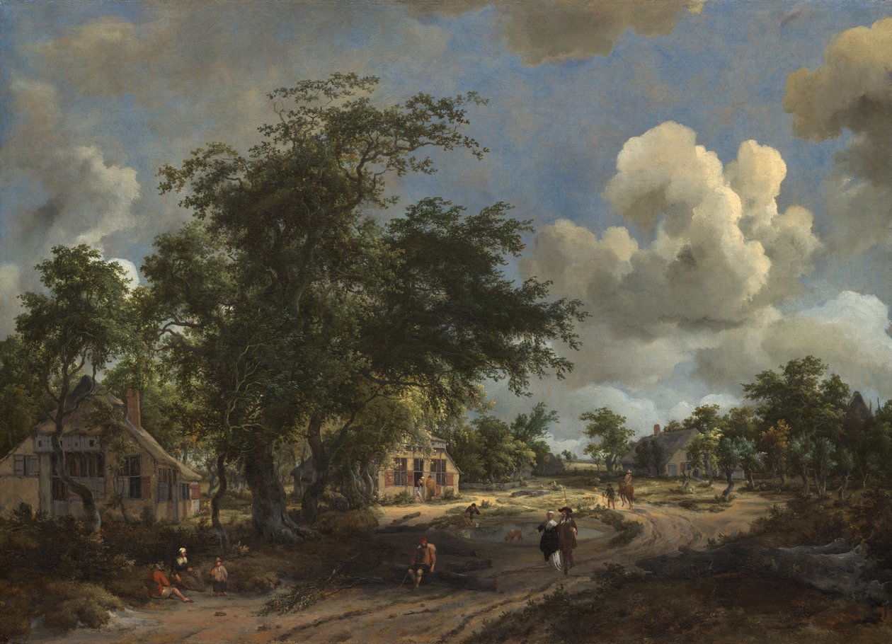 Vue sur une grande route - Meindert Hobbema