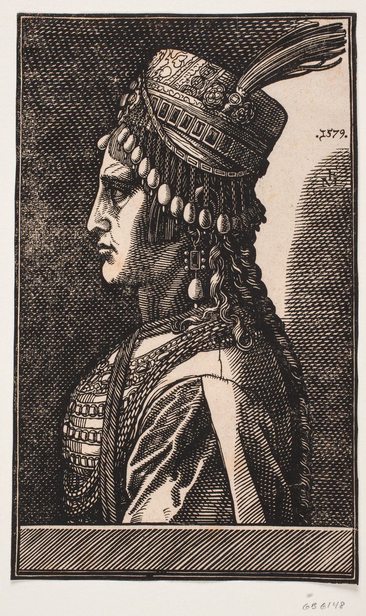 Noble dame turque - Melchior Lorck