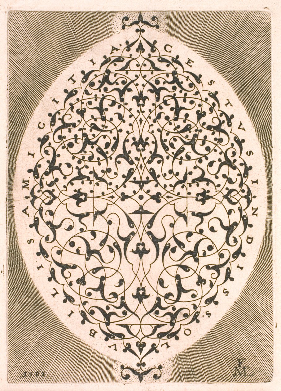 Arabesque ovale - Melchior Lorck