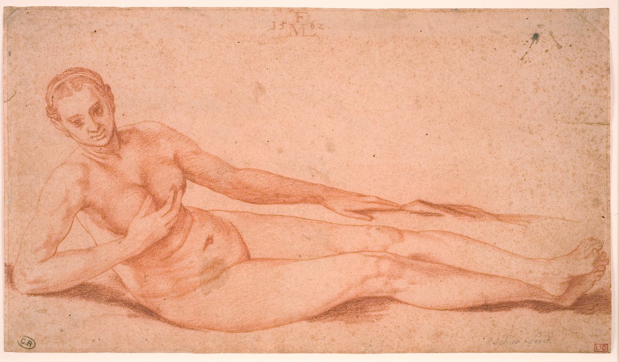 Femme nue allongée - Melchior Lorck