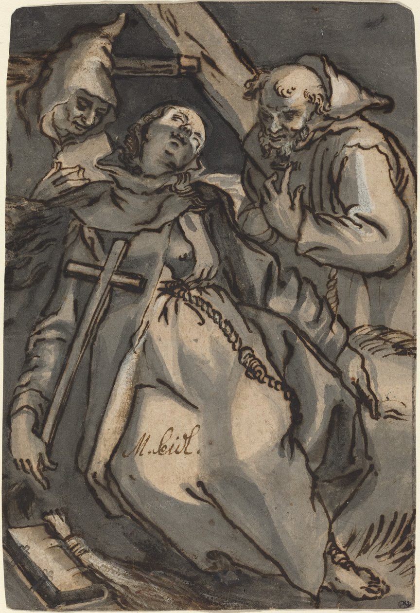 Sainte Euphrosyne - Melchior Steidl after Abraham Bloemaert