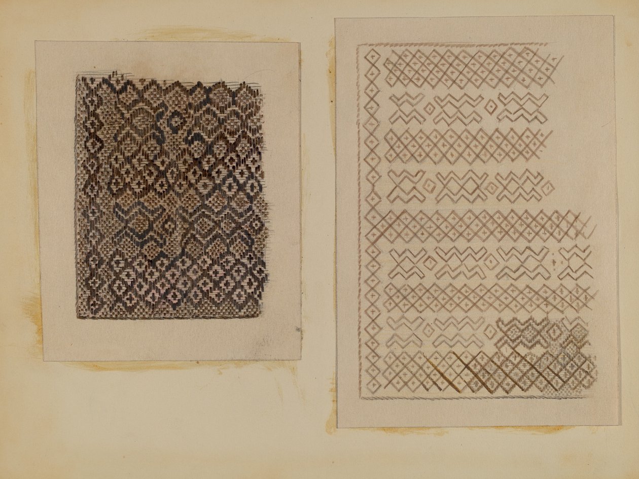 Matériau tissé à partir de quenouilles, vers 1935 - Melita Hofmann