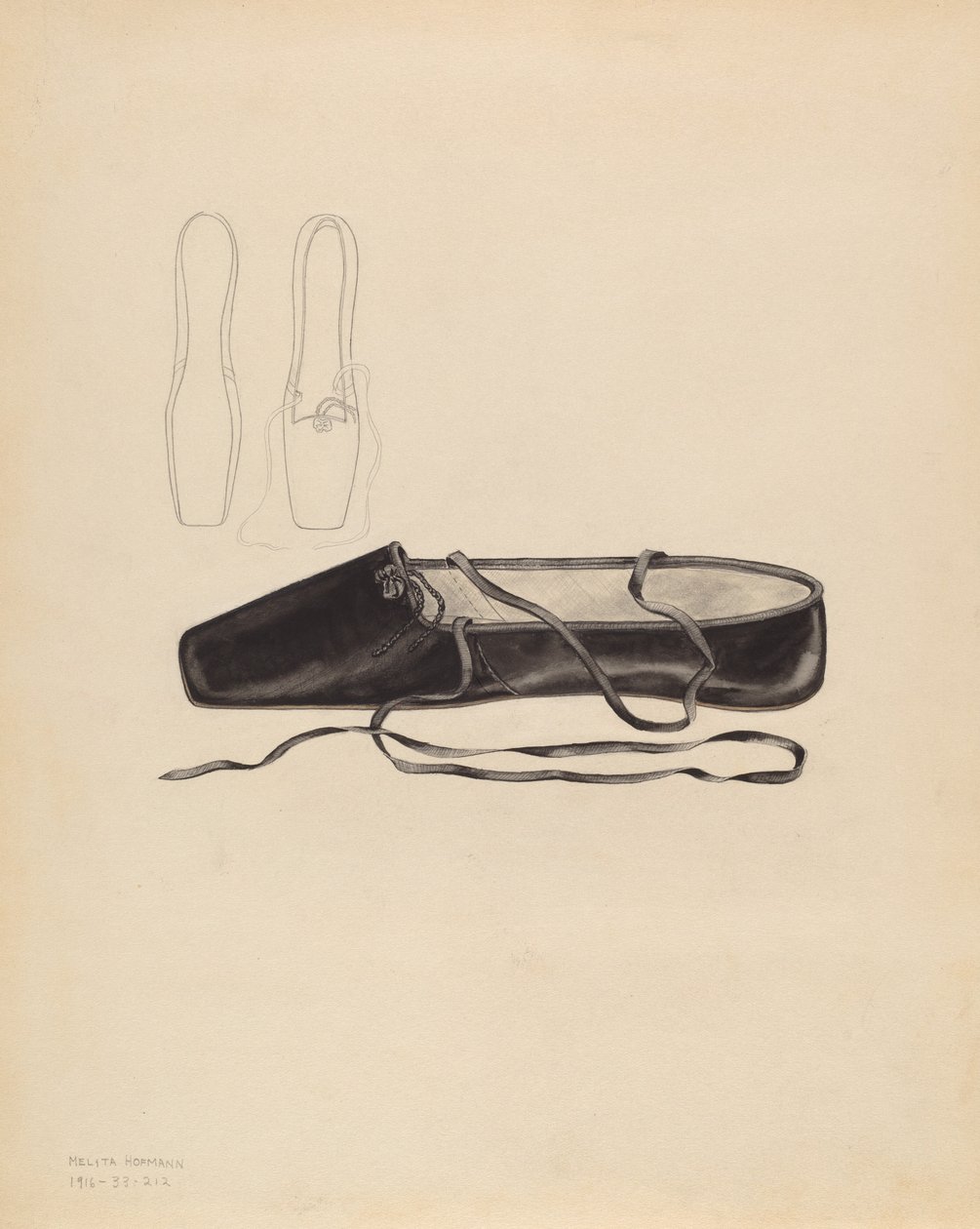 Pantoufle, vers 1936 - Melita Hofmann