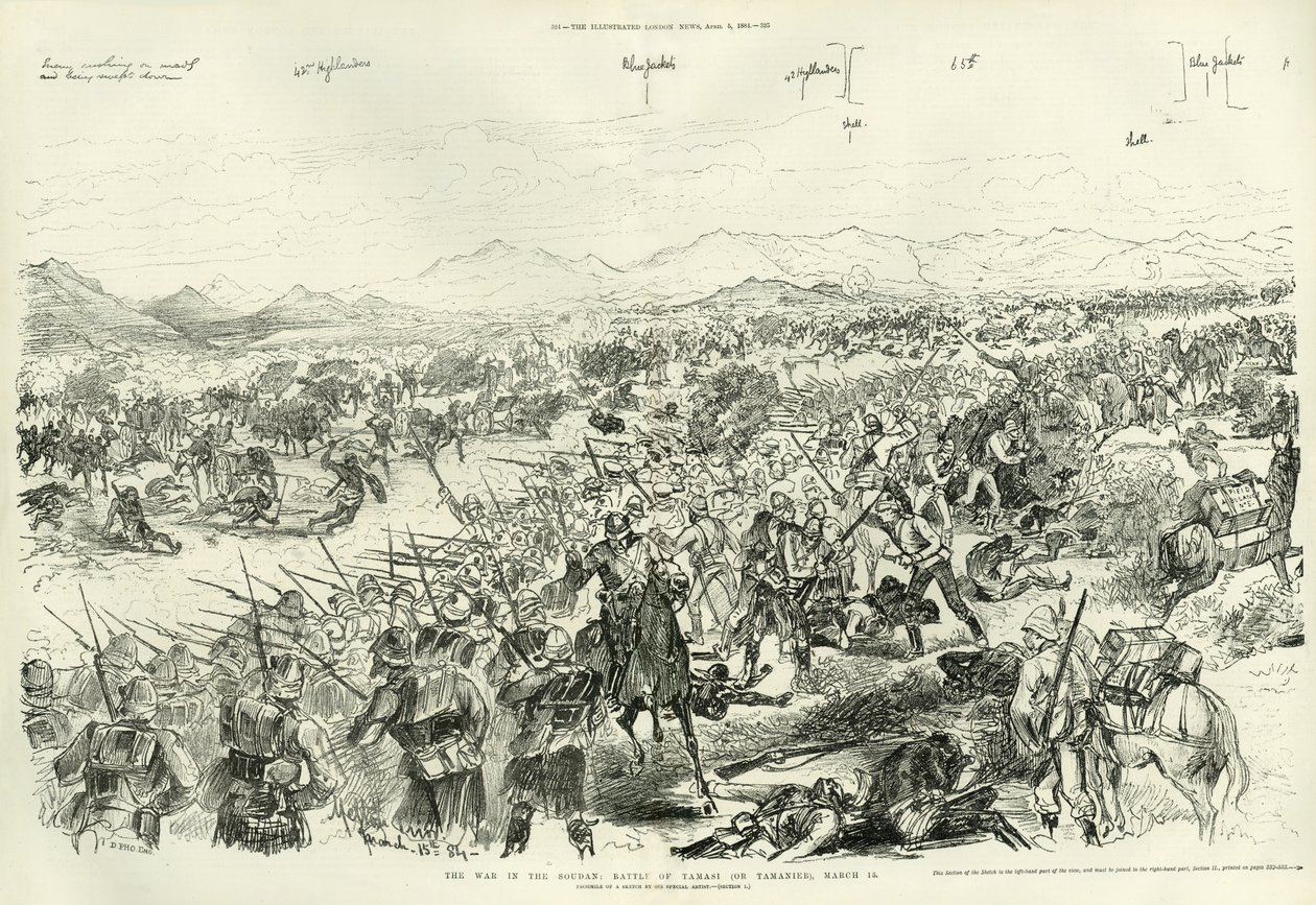 La bataille de Tamai le 13 mars 1884, 1884 - Melton Prior