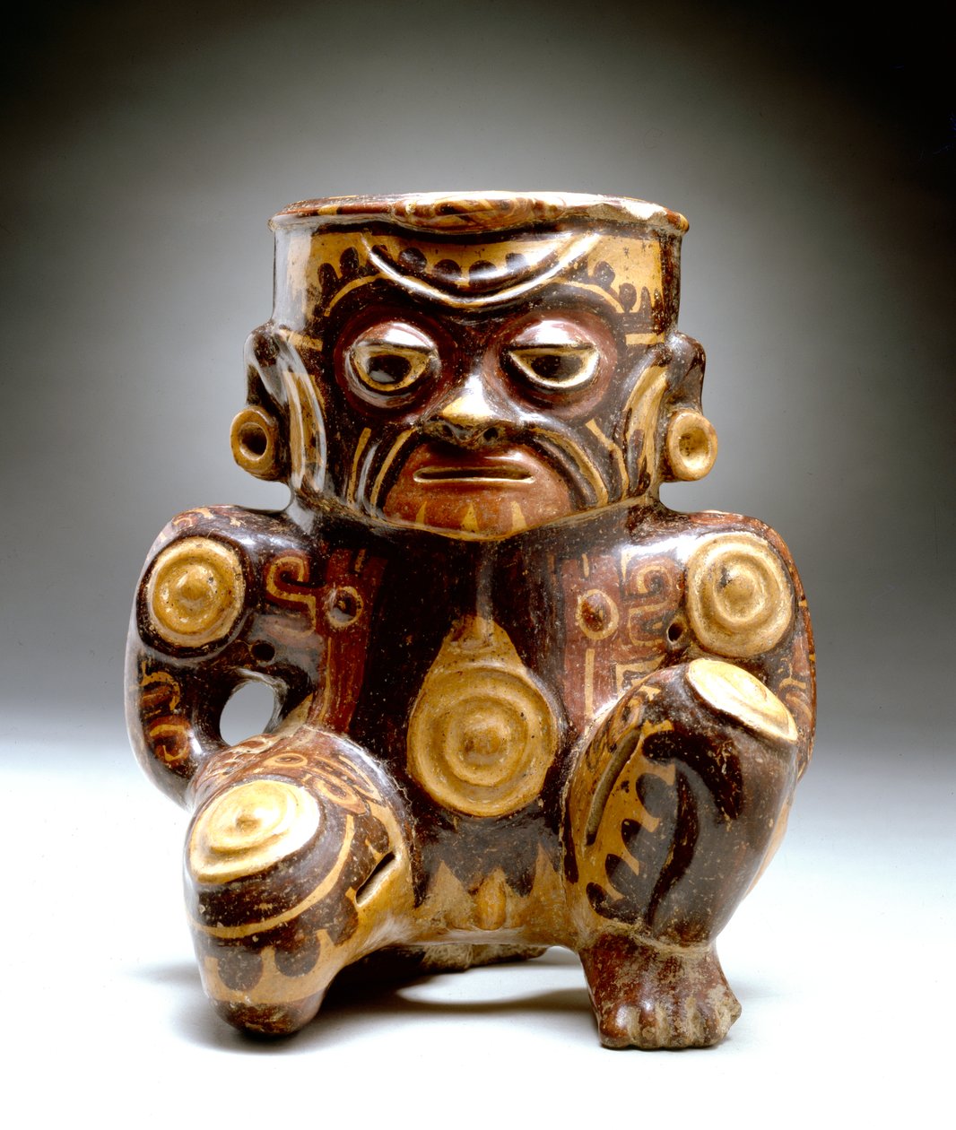 Vase effigie anthropomorphe, zone Guanacaste-Nicoya, 500-800 - Mesoamerican